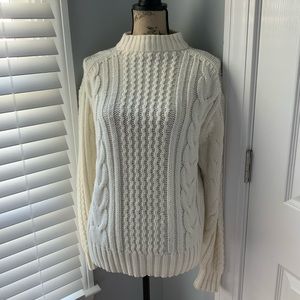 Chunky white sweater
